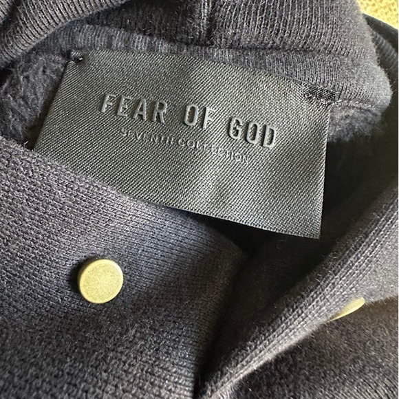 Fear Of God Seventh Collection FG7C Hoodie Black Size Large Unisex - Picture 10 of 11
